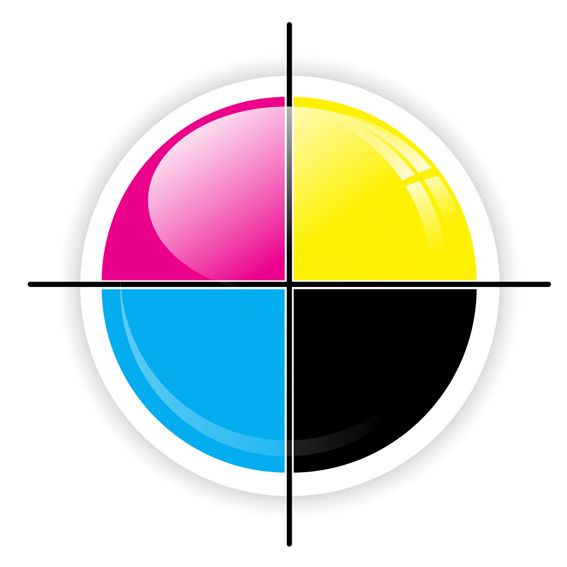 TwoPrinters Digital circulo con colores